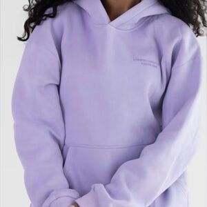 Comfrt Lavender Pastel Hoodie Pullover Sweatshirt S M Cozy Oversized Streetwear